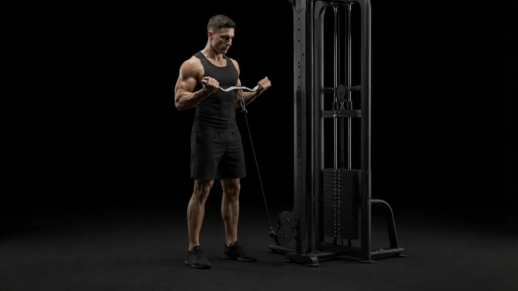 EZ-Bar Cable Curl