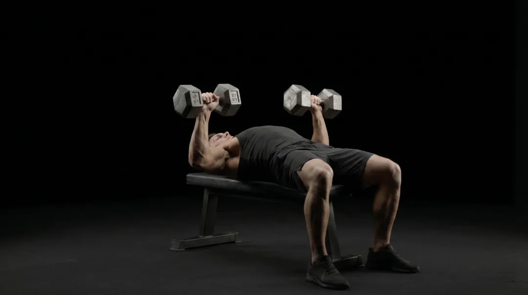 Flat Dumbbell Bench Press