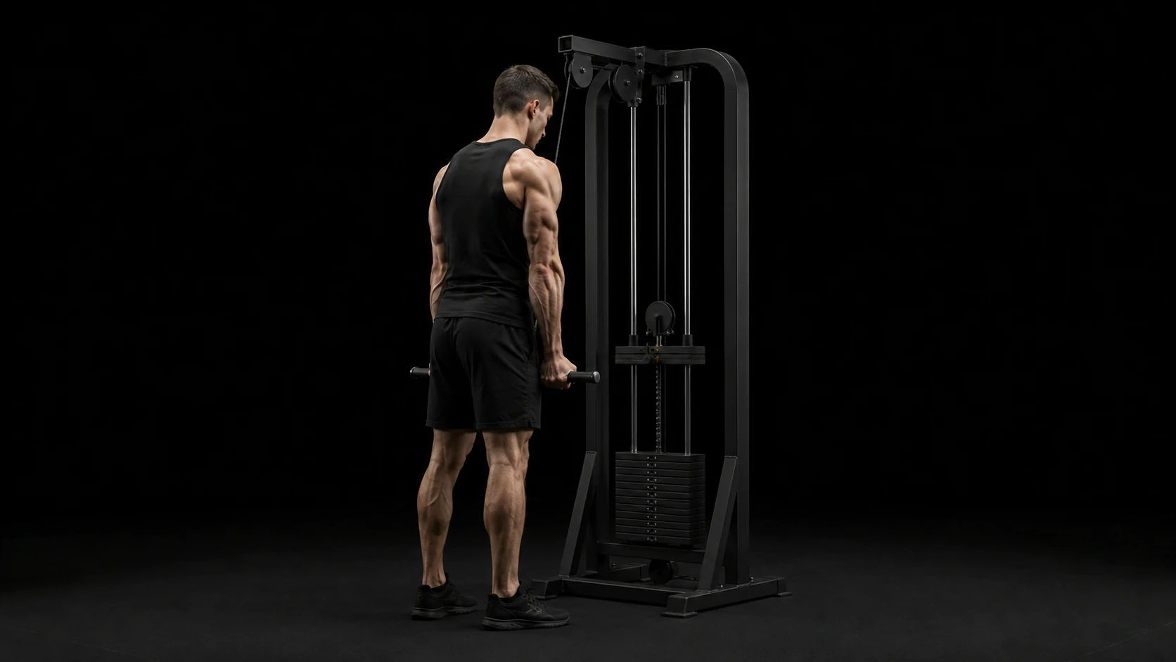 Reverse-Grip Cable Triceps Pushdown