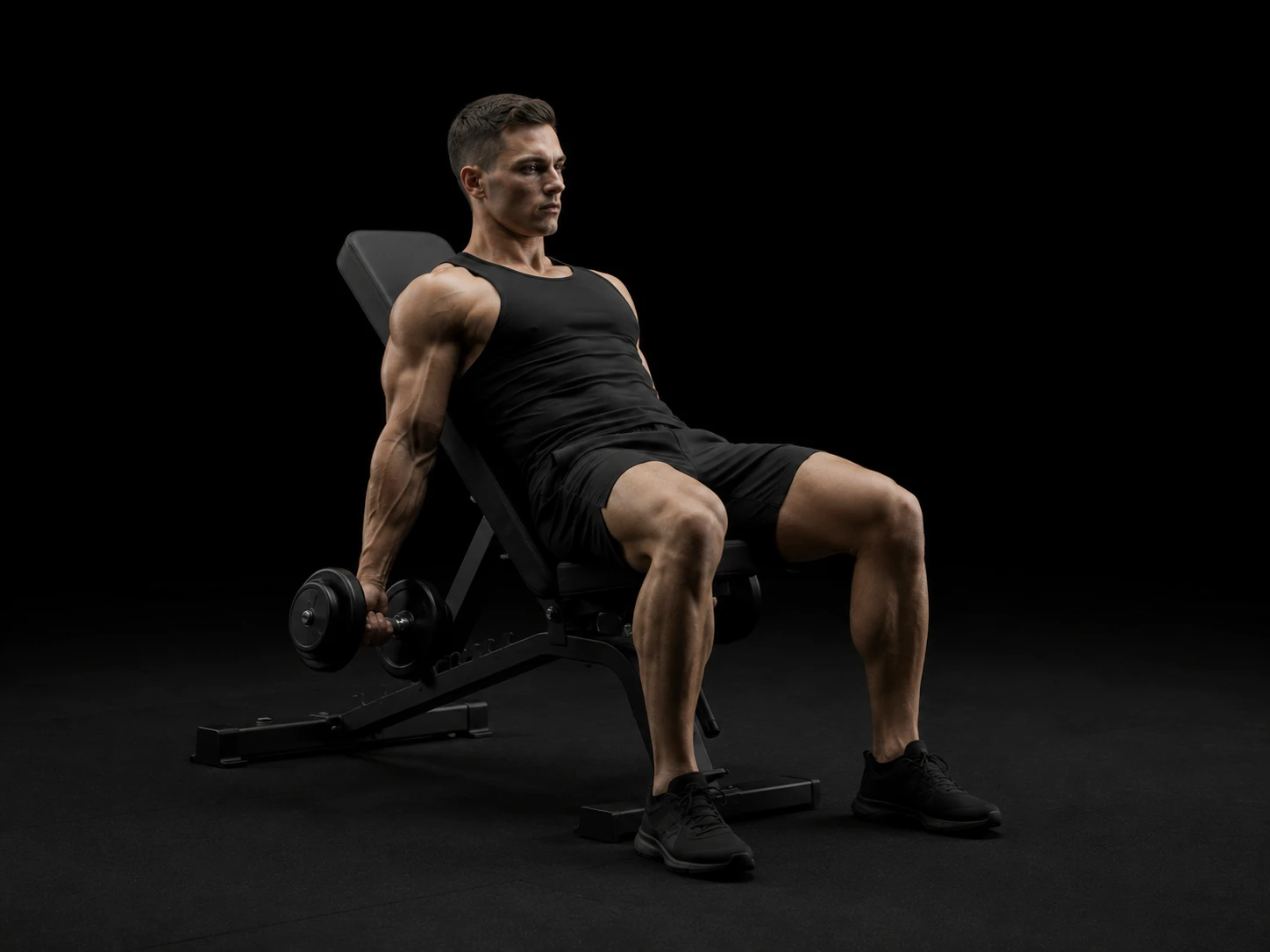 Seated Dumbbell Bicep Curl