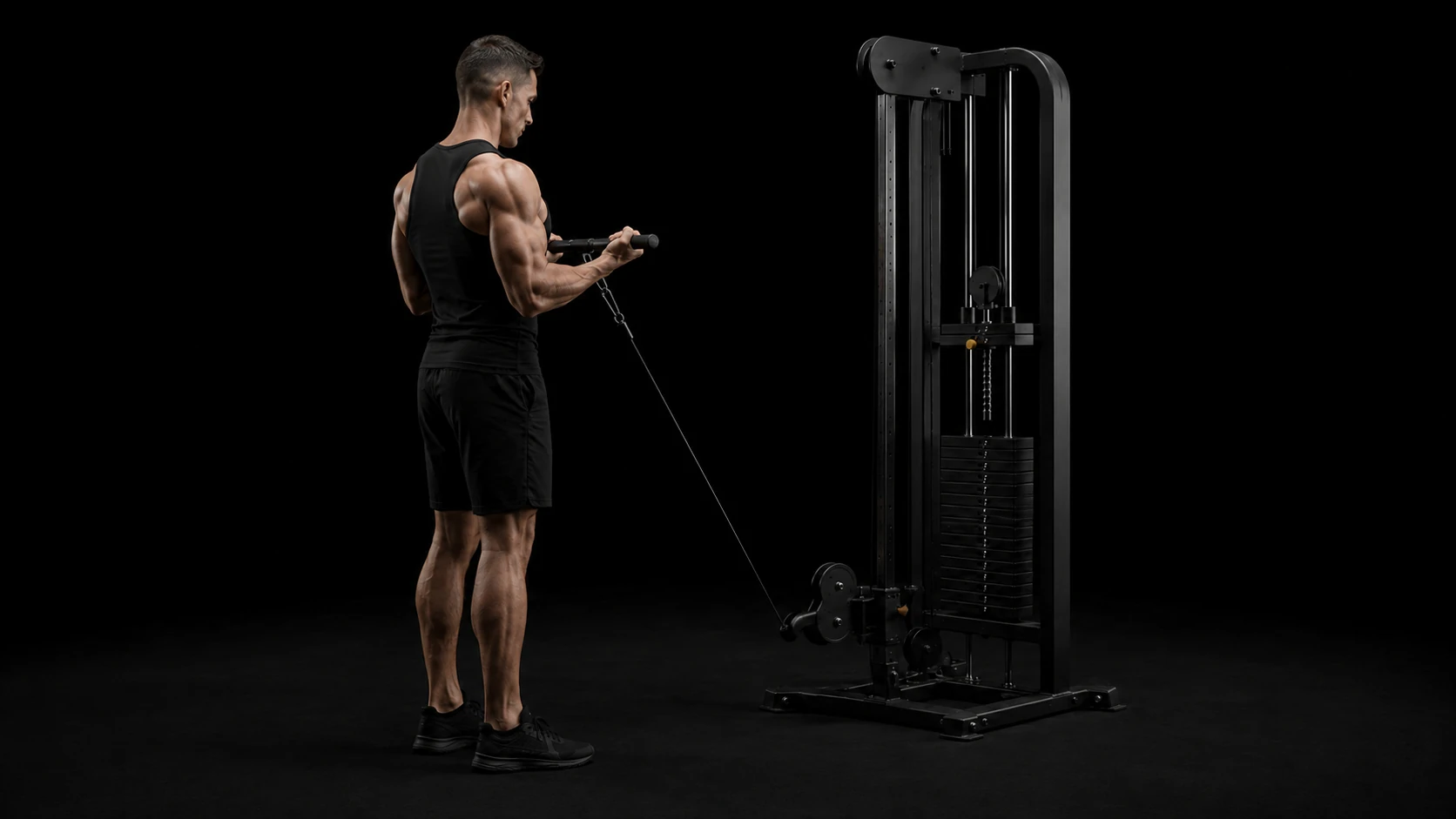 Straight-Bar Cable Curl