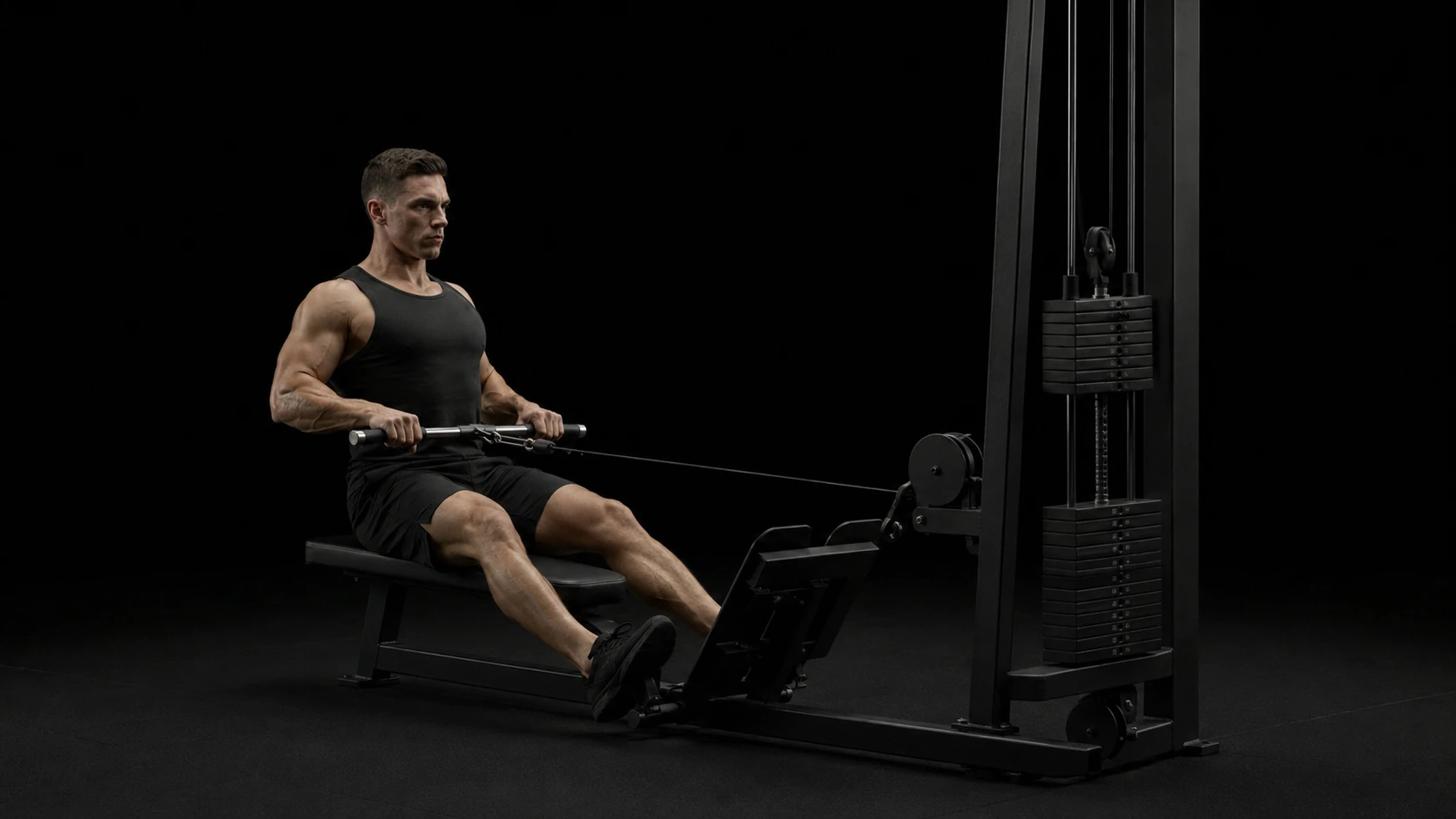 Straight-Bar Seated Cable Row
